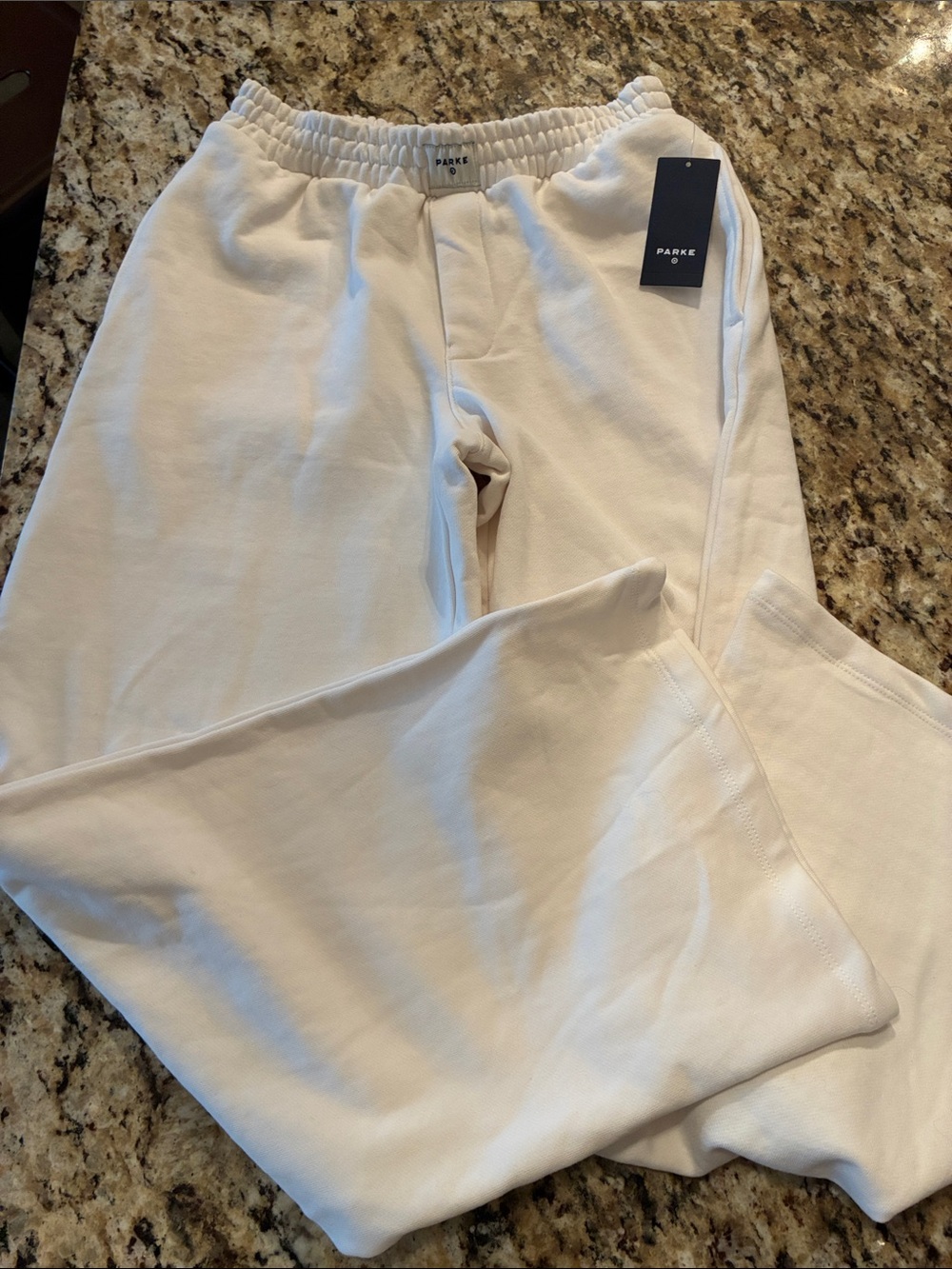 Parke White Wide-Leg Women's Sweatpants